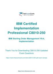8010 Exam Tips