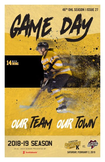 Kingston Frontenacs GameDay February 2, 2019