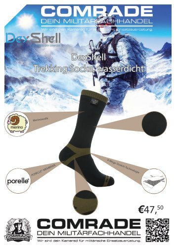 DexShell Trekking Socke, wasserdicht