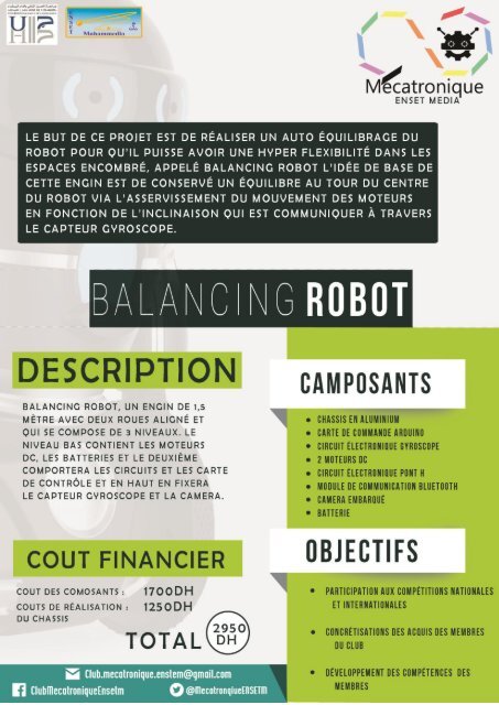 fiches technique des projets