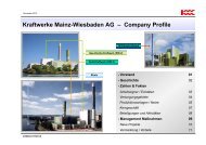 Kraftwerke Mainz-Wiesbaden AG – Company Profile