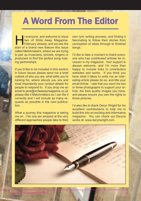 Write Away Magazine - Issue No:2