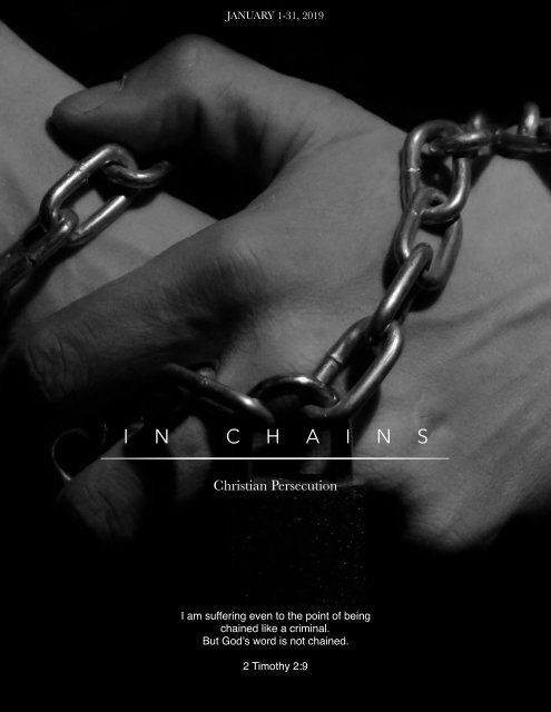 In Chains: Christian Persecution - 2019, Issue 1