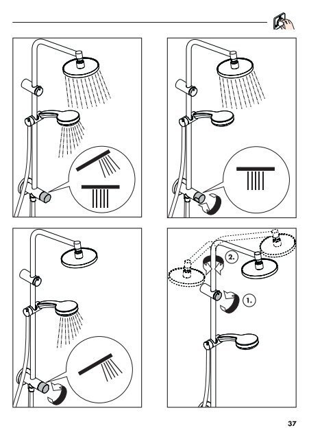 Inversa 160 Showerpipe Set 27156000 - Hansgrohe