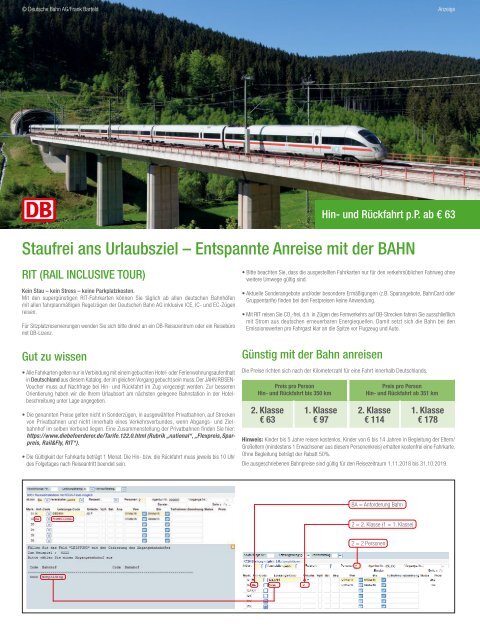 Deutschland/ Österreich/ Schweiz/ Ungarn/ Polen. JAHN REISEN 2019