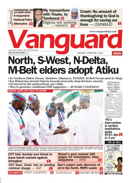 04022019 - North, S-West, N-Delta, M-Belt elders adopt Atiku