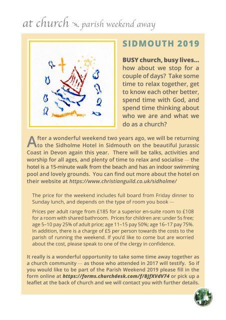 St Mary Redcliffe Church Parish Magazine, February 2019