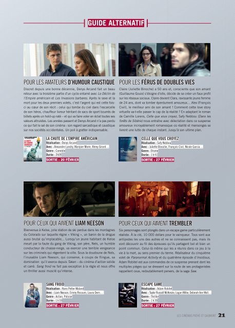 Les Cinémas Pathé Gaumont - Le mag - Février 2019