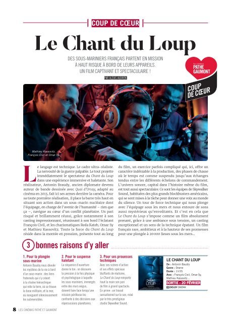 Les Cinémas Pathé Gaumont - Le mag - Février 2019