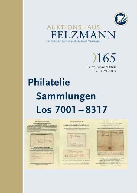 Auktion165 10 Philatelie Sammlungen
