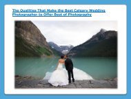 Best Calgary Wedding Photographer