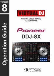 Pioneer DDJ-SX VirtualDJ Operation Guide