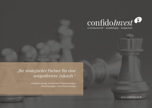 confidoInvest - Imagebroschüre