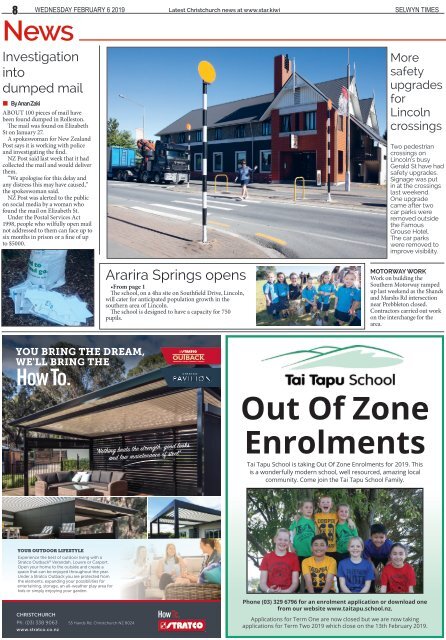 Selwyn Times: February 06, 2019