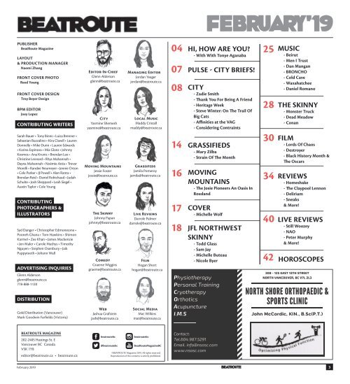 BeatRoute Magazine BC Edition February 2019