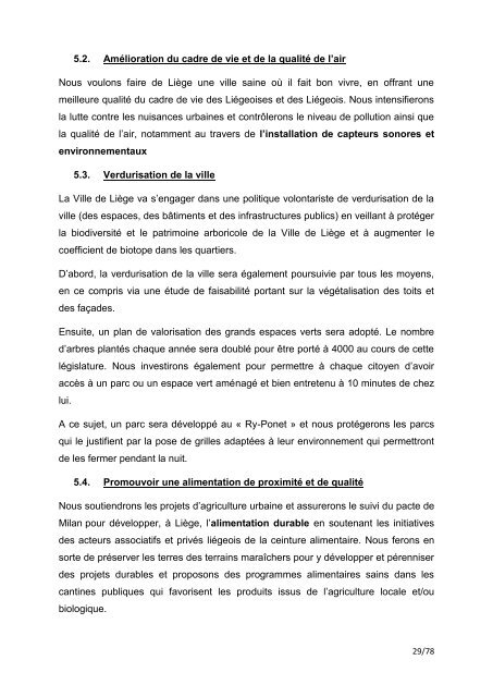 Déclaration de politique communale du Collège communal 2018-2024