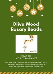 Beautiful Olive Wood Oval Bead Rosary