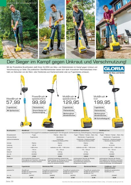 Eurobaustoff - Gartenpflege Gardena Wolf Makita Dolmar Einhell Dolmar Guede Kaercher Einhell Gardena