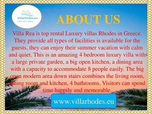 Rhodes Villa Rentals at Greece