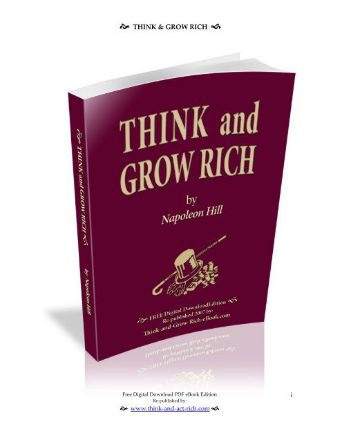 Think And Grow Rich By Napoleon Hill Pdfdrivecom