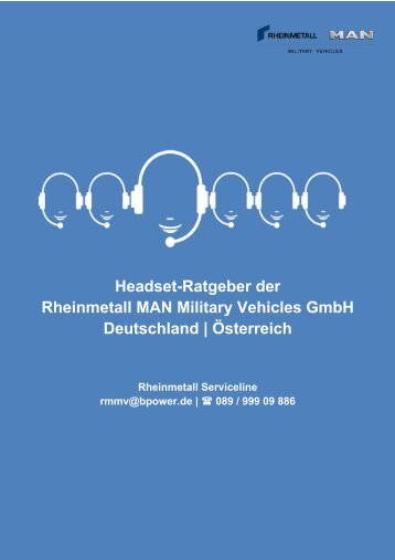 Headsets der Rheinmetall MAN Military Vehicles GmbH