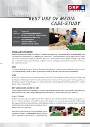 Best use of media Case-studY - ORF-Enterprise