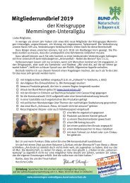 Mitglieder-Rundbrief 2019