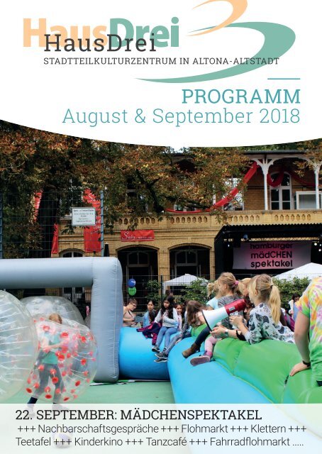 HausDrei Programm August/ September 2018