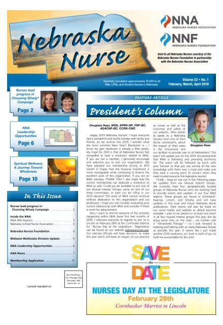 Nebraska Nurse - February 2019