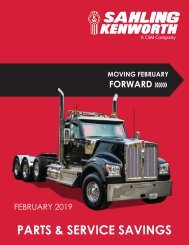 Moving February Forward! Parts and Service Specials from Sahling Kenworth