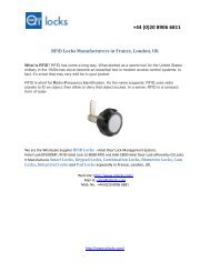 Look at RFID Locks Manufacturers in France, London, UK