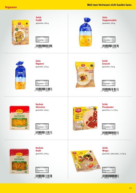 Glutenfrei Katalog 2019