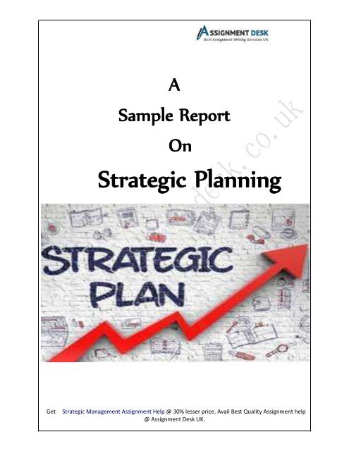 how to write a report on strategic management