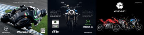 Energica Elektromotorräder Modelle 2019