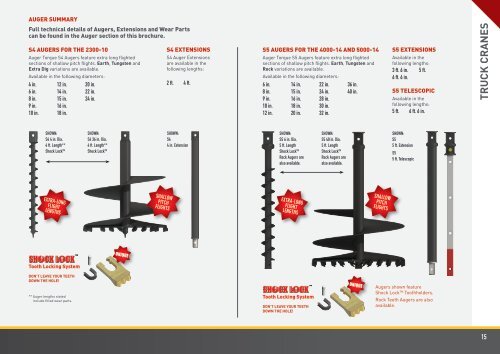 UNIFORCE AUGER TORQUE KINSHOFER PRODUCT GUIDE