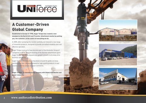 UNIFORCE AUGER TORQUE KINSHOFER PRODUCT GUIDE