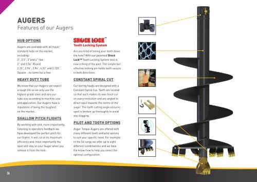 UNIFORCE AUGER TORQUE KINSHOFER PRODUCT GUIDE