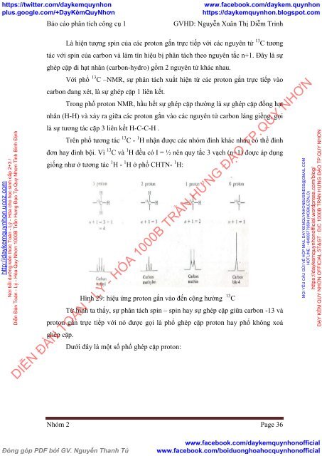 BÁO CÁO PHÂN TÍCH CÔNG CỤ 1 CHỦ ĐỀ CỘNG HƯỞNG TỪ HẠT NHÂN (NMR)