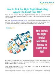 How to Pick the Right Digital Marketing Agency to Boost your ROI?