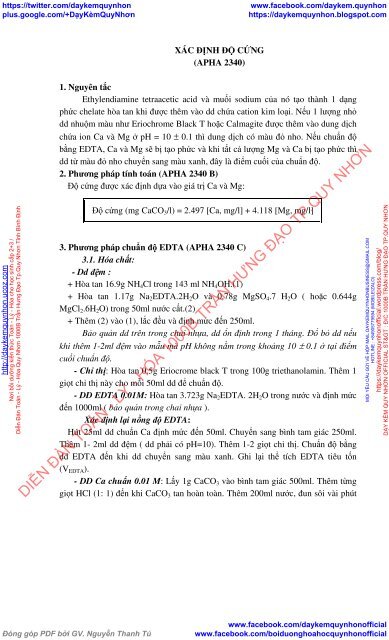 TCVN HƯỚNG DẪN LẤY MẪU VÀ BẢO QUẢN MẪU PHÂN TÍCH CÁC CHỈ TIÊU NƯỚC