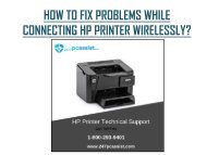 HOW TO FIX PROBLEMS WHILE CONNECTING HP PRINTER