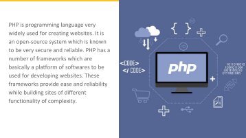 PHP – Its Benefits and List of 7 Frameworks for Developing High Performance Websites