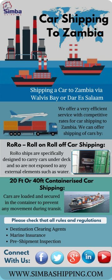 Shipping a Car to Zambia | Simmba Shipping