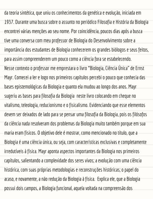 Revista Biosfera - 1ª Edição