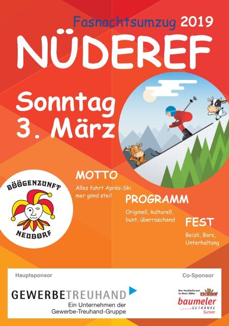 Umzugsprogramm Fasnachtsumzug Neudorf 2019