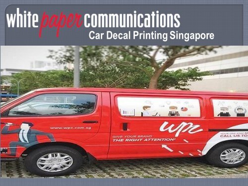 Car Decal Printing Singapore