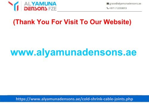 Cold Shrink Cable Joints Kits-Al Yamuna Densons FZE