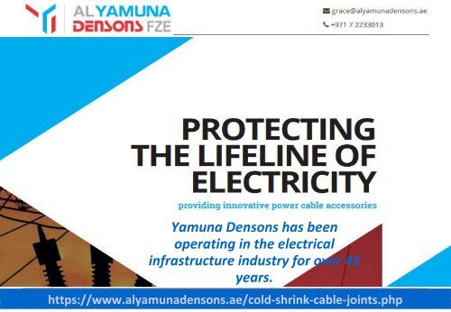 Cold Shrink Cable Joints Kits-Al Yamuna Densons FZE