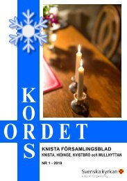 Korsordet Nr 1 - 2019