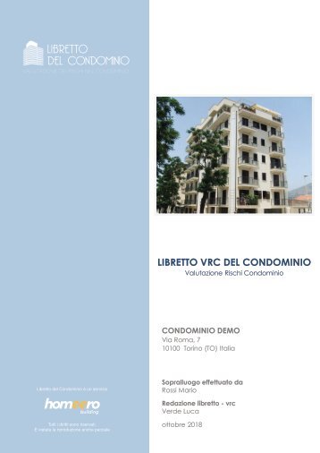 Libretto VRC - Demo - Homeero Building - Sito Web